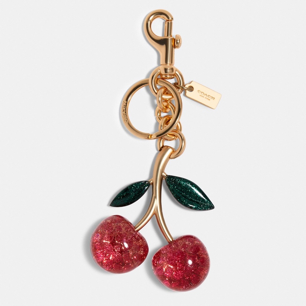 Coach Signature Cherry Bag Charm